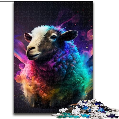 Puzzle für Erwachsene, 1000 Teile, Fantasie-Schaf, aus Holz, für Teenager und Familienspaß – DIY-Denkspiel, Geschenk, 50x75cm, für interaktives Familienspiel Puzzle für Erwachsene, 1000 Teile, Fantasie-Schaf, aus Holz, für Teenager und Familienspaß – DIY-Denkspiel, Geschenk, 50x75cm, für interaktives Familienspiel von MLADSOEHK