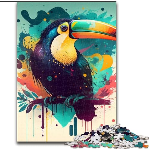 Puzzle für Erwachsene, 1000 Teile, Fantasie-Tukan, aus Holz, für Teenager und Familienspaß – DIY-Denkspiel, Geschenk, 50x75cm, für interaktives Familienspiel Puzzle für Erwachsene, 1000 Teile, Fantasie-Tukan, aus Holz, für Teenager und Familienspaß – DIY-Denkspiel, Geschenk, 50x75cm, für interaktives Familienspiel von MLADSOEHK