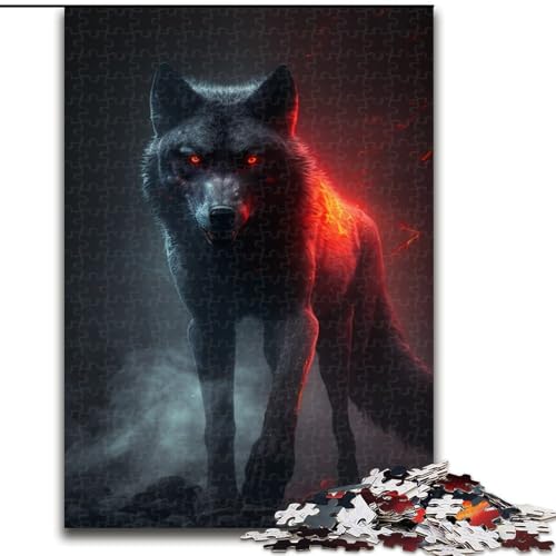 Puzzle für Erwachsene, 1000 Teile, Fantasie-Wolf, aus Holz, Kinder ab 14 Jahren, 50x75cm, Kunstwerk-Dekor, Intelligenzspielzeug für Indoor-Spiele mit der Familie Puzzle für Erwachsene, 1000 Teile, Fantasie-Wolf, aus Holz, Kinder ab 14 Jahren, 50x75cm, Kunstwerk-Dekor, Intelligenzspielzeug für Indoor-Spiele mit der Familie von MLADSOEHK