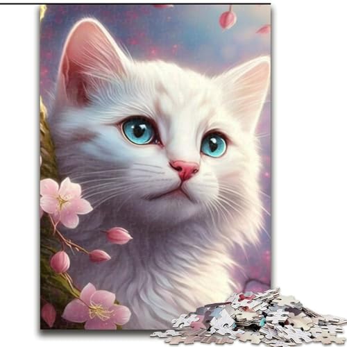 Puzzle für Erwachsene, 1000 Teile, Fantasiekatze, aus Holz, für Teenager und Familienspaß – DIY-Denkspiel, Geschenk, 50x75cm, für interaktives Familienspiel Puzzle für Erwachsene, 1000 Teile, Fantasiekatze, aus Holz, für Teenager und Familienspaß – DIY-Denkspiel, Geschenk, 50x75cm, für interaktives Familienspiel von MLADSOEHK