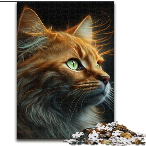 Puzzle für Erwachsene, 1000 Teile, Fantasiekatze aus Holz, interaktives Familienspiel, geeignet für Kinder ab 14 Jahren, 50x75cm, DIY-Kunstdekor Puzzle für Erwachsene, 1000 Teile, Fantasiekatze aus Holz, interaktives Familienspiel, geeignet für Kinder ab 14 Jahren, 50x75cm, DIY-Kunstdekor von MLADSOEHK