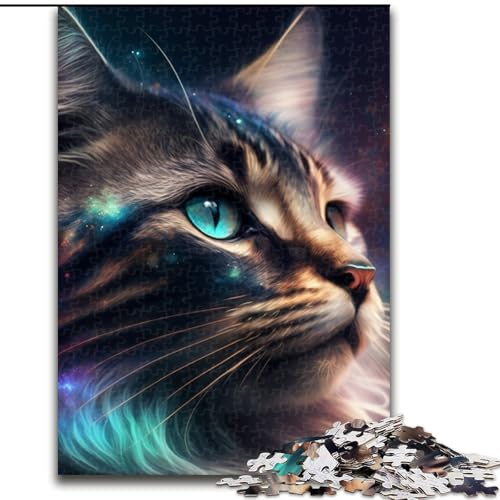 Puzzle für Erwachsene, 1000 Teile, Fantasiekatze aus Holz, interaktives Familienspiel, geeignet für Kinder ab 14 Jahren, 50x75cm, DIY-Kunstdekor Puzzle für Erwachsene, 1000 Teile, Fantasiekatze aus Holz, interaktives Familienspiel, geeignet für Kinder ab 14 Jahren, 50x75cm, DIY-Kunstdekor von MLADSOEHK