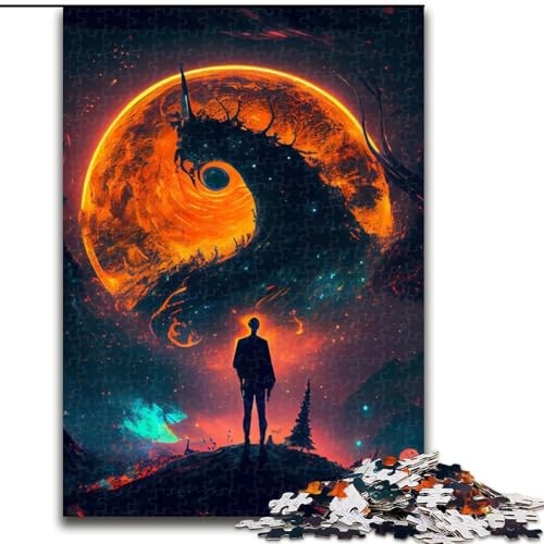 Puzzle für Erwachsene, 1000 Teile, Fantasiewelt, hilft dem Gehirn, süchtig machendes Spielzeug zu trainieren, um Geduld zu fördern, perfekte Dekoration (Größe 26x38cm) von MLADSOEHK