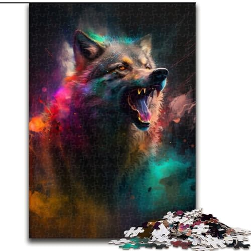 Puzzle für Erwachsene, 1000 Teile, Fantasy-Wolf, aus Holz, Kinder ab 14 Jahren, 50x75cm, Lernspielzeug für Teenager, Dekoration für Zuhause und das Büro Puzzle für Erwachsene, 1000 Teile, Fantasy-Wolf, aus Holz, Kinder ab 14 Jahren, 50x75cm, Lernspielzeug für Teenager, Dekoration für Zuhause und das Büro von MLADSOEHK