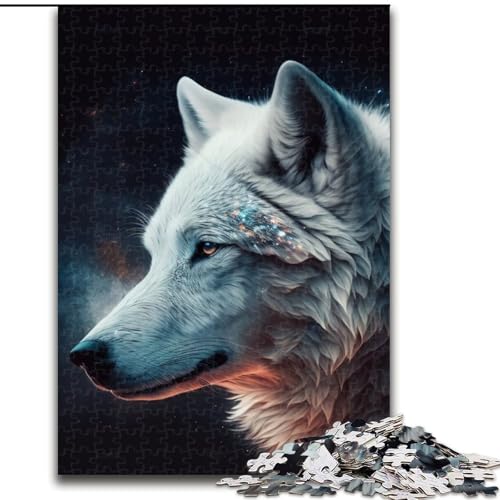 Puzzle für Erwachsene, 1000 Teile, Fantasy-Wolf, aus Holz, für Teenager und Familienspaß – DIY-Denkspiel, Geschenk, 50x75cm, für interaktives Familienspiel Puzzle für Erwachsene, 1000 Teile, Fantasy-Wolf, aus Holz, für Teenager und Familienspaß – DIY-Denkspiel, Geschenk, 50x75cm, für interaktives Familienspiel von MLADSOEHK