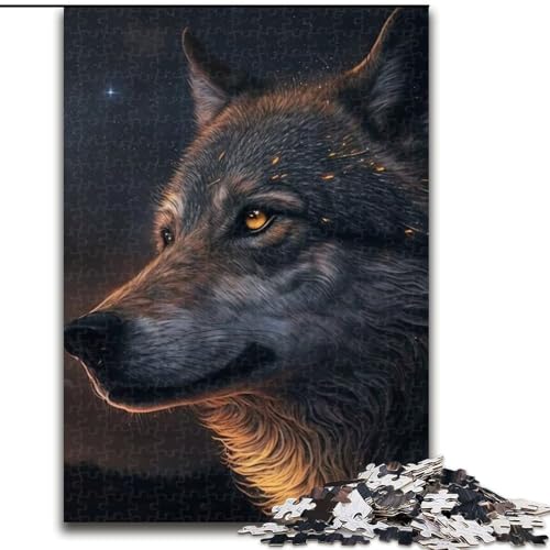 Puzzle für Erwachsene, 1000 Teile, Fantasy-Wolf, aus Holz, perfekt als Geburtstags-, Weihnachts, 50x75cm, Geburtstagsparty für Männer und Frauen Puzzle für Erwachsene, 1000 Teile, Fantasy-Wolf, aus Holz, perfekt als Geburtstags-, Weihnachts, 50x75cm, Geburtstagsparty für Männer und Frauen von MLADSOEHK