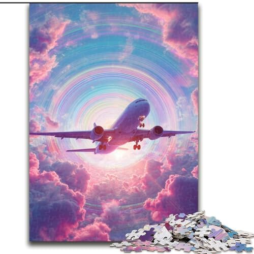 Puzzle für Erwachsene, 1000 Teile, Farbflugzeug, Spielzeug, Lernspiele, Stressabbau, einzigartige Heimdekoration und Geschenke (Größe 50x75cm) von MLADSOEHK