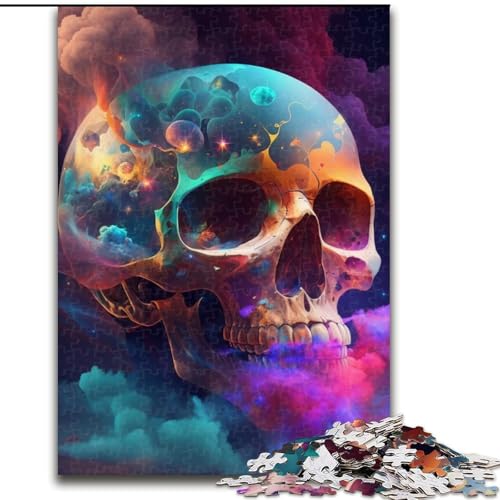 Puzzle für Erwachsene, 1000 Teile, Farbiger Totenkopfrauch, aus Holz, für Teenager und Familienspaß – DIY-Denkspiel, Geschenk, 50x75cm, für interaktives Familienspiel Puzzle für Erwachsene, 1000 Teile, Farbiger Totenkopfrauch, aus Holz, für Teenager und Familienspaß – DIY-Denkspiel, Geschenk, 50x75cm, für interaktives Familienspiel von MLADSOEHK
