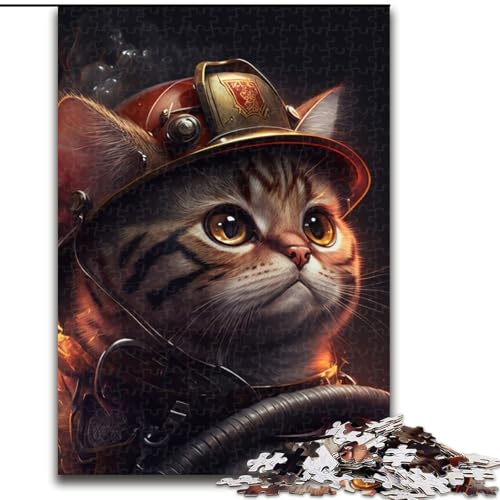 Puzzle für Erwachsene, 1000 Teile, Feuerwehrkatze aus Holz, interaktives Familienspiel, geeignet für Kinder ab 14 Jahren, 50x75cm, DIY-Kunstdekor Puzzle für Erwachsene, 1000 Teile, Feuerwehrkatze aus Holz, interaktives Familienspiel, geeignet für Kinder ab 14 Jahren, 50x75cm, DIY-Kunstdekor von MLADSOEHK