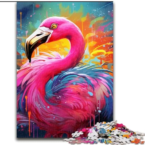 Puzzle für Erwachsene, 1000 Teile, Flamingo, aus Holz, für Teenager und Familienspaß – DIY-Denkspiel, Geschenk, 50x75cm, für interaktives Familienspiel Puzzle für Erwachsene, 1000 Teile, Flamingo, aus Holz, für Teenager und Familienspaß – DIY-Denkspiel, Geschenk, 50x75cm, für interaktives Familienspiel von MLADSOEHK