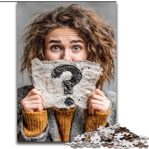 Puzzle für Erwachsene, 1000 Teile, Frau stellt Fragen, für Kinder ab 14 Jahren Jedes Teil ist einzigartig – lustiges und herausforderndes Spiel für die ganze Familie Tolles Geschenk (Größe 26x38cm) Puzzle für Erwachsene, 1000 Teile, Frau stellt Fragen, für Kinder ab 14 Jahren Jedes Teil ist einzigartig – lustiges und herausforderndes Spiel für die ganze Familie Tolles Geschenk (Größe 26x38cm) von MLADSOEHK