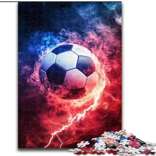 Puzzle für Erwachsene, 1000 Teile, Fußballsport, Spielzeug, Lernspiele, Stressabbau, einzigartige Heimdekoration und Geschenke (Größe 26x38cm) von MLADSOEHK