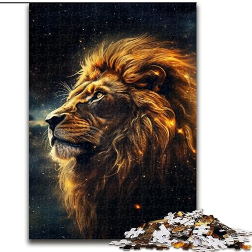Puzzle für Erwachsene, 1000 Teile, Galaxie, Goldener Löwe, aus Holz, Geschenkidee für die Feiertage, humorvolles Kunstwerk, detailliertes Kunstwerk, 50x75cm, Geburtstagsparty für Männer und Frauen Puzzle für Erwachsene, 1000 Teile, Galaxie, Goldener Löwe, aus Holz, Geschenkidee für die Feiertage, humorvolles Kunstwerk, detailliertes Kunstwerk, 50x75cm, Geburtstagsparty für Männer und Frauen von MLADSOEHK