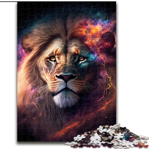Puzzle für Erwachsene, 1000 Teile, Galaxie-Löwe, Lernspiele, Heimdekoration, ganze Familie (Größe 50x75cm) von MLADSOEHK