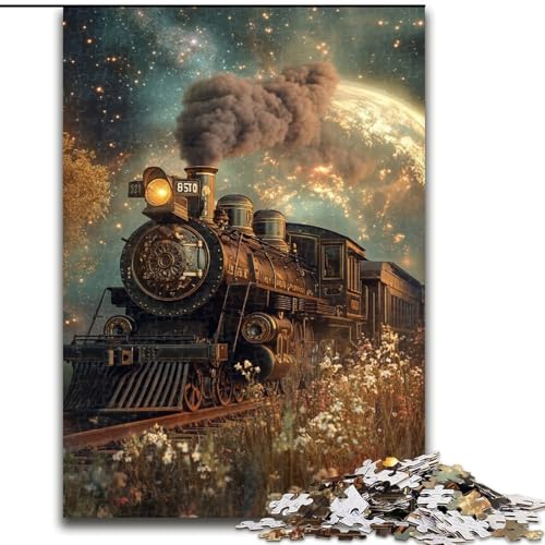 Puzzle für Erwachsene, 1000 Teile, Galaxie-Zug, für Kinder ab 14 Jahren, Lernspiel, Herausforderung, Spielzeug, Geschenk zum Geburtstag (Größe 50x75cm) von MLADSOEHK