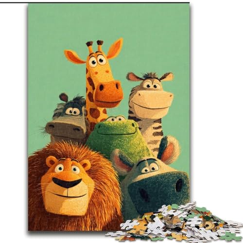 Puzzle für Erwachsene, 1000 Teile, Hochlandkuh, für Kinder ab 14 Jahren, Lernspiel, Herausforderung, Spielzeug, Geschenk zum Geburtstag (Größe 50x75cm) von MLADSOEHK