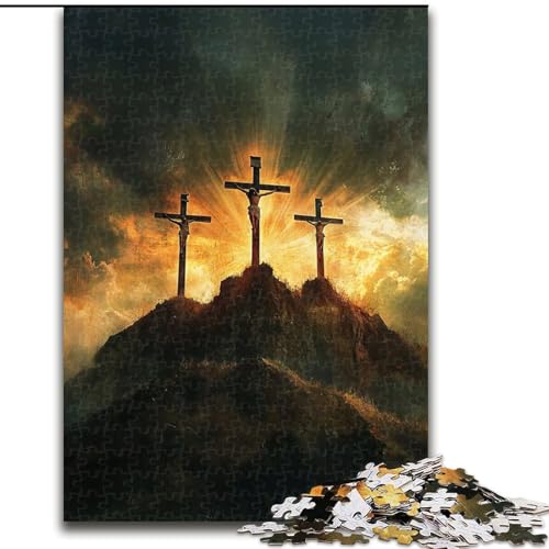 Puzzle für Erwachsene, 1000 Teile, Jesus-Puzzle, Spielzeug, Lernspiele, Stressabbau, einzigartige Heimdekoration und Geschenke (Größe 26x38cm) von MLADSOEHK