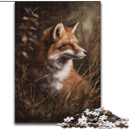 Puzzle für Erwachsene, 1000 Teile, Magic Fox, geeignet für Kinder ab 14 Jahren, Lernspiele für Zuhause, DIY-Spielzeug, Kunstwerk, Geschenk (Größe 26x38cm) von MLADSOEHK
