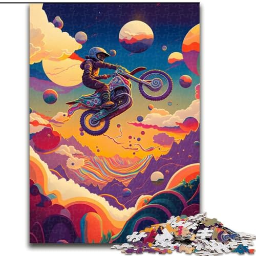 Puzzle für Erwachsene, 1000 Teile, Motorcross-Puzzle, anspruchsvolles Denkspiel, Familienaktivität, Heimdekoration, (Größe: 50x75cm) von MLADSOEHK