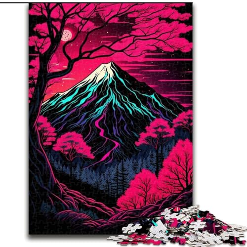 Puzzle für Erwachsene, 1000 Teile, Mount Fuji, anspruchsvolles Denkspiel, Familienaktivität, Heimdekoration, (Größe: 26x38cm) von MLADSOEHK
