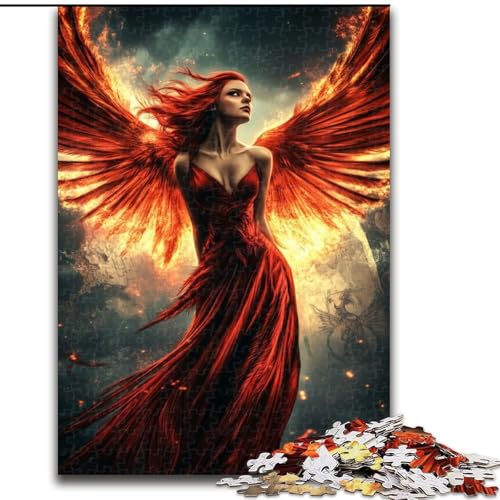 Puzzle für Erwachsene, 1000 Teile, Mysteriöses Phönix-Mädchen, Lernspiele, Heimdekoration, ganze Familie (Größe 50x75cm) von MLADSOEHK