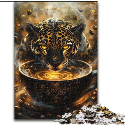 Puzzle für Erwachsene, 1000 Teile, Mystischer Jaguargeist, für Kinder ab 14 Jahren, Lernspiel, Herausforderung, Spielzeug, Geschenk zum Geburtstag (Größe 50x75cm) von MLADSOEHK