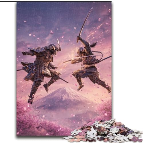 Puzzle für Erwachsene, 1000 Teile, Ninja am Fuße des Mount Fuji, Lernspiele, Heimdekoration, ganze Familie (Größe 50x75cm) von MLADSOEHK