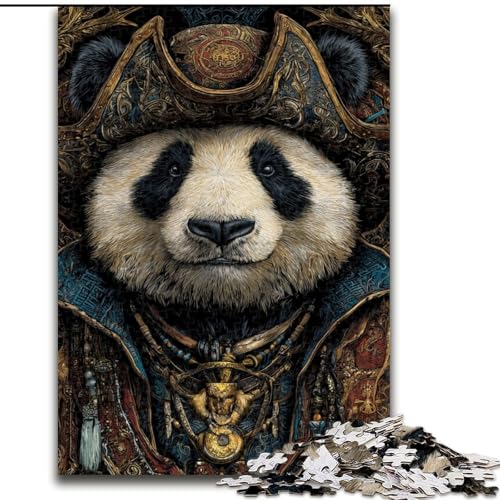 Puzzle für Erwachsene, 1000 Teile, Panda, hilft dem Gehirn, süchtig machendes Spielzeug zu trainieren, um Geduld zu fördern, perfekte Dekoration (Größe 50x75cm) von MLADSOEHK