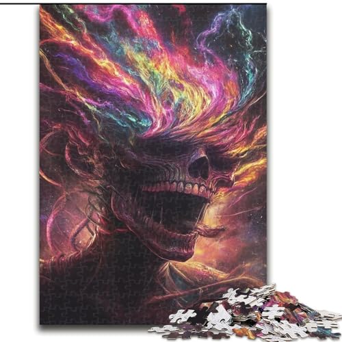 Puzzle für Erwachsene, 1000 Teile, Skelett, Spielzeug, Lernspiele, Stressabbau, einzigartige Heimdekoration und Geschenke (Größe 26x38cm) von MLADSOEHK