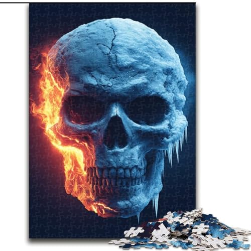 Puzzle für Erwachsene, 1000 Teile, Skelettkunst, Stressabbau, schwierige Herausforderung, Wichtelgeschenke für Kinder ab 14 Jahren (Größe 50x75cm) von MLADSOEHK