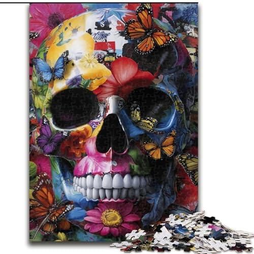 Puzzle für Erwachsene, 1000 Teile, Skelettkunst, geeignet für Kinder ab 14 Jahren, Lernspiele für zu Hause, DIY-Spielzeug, Kunstwerk, Geschenk (Größe 26x38cm) von MLADSOEHK