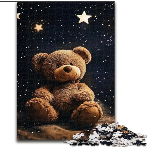 Puzzle für Erwachsene, 1000 Teile, Teddybär, Spielzeug, Lernspiele, Stressabbau, einzigartige Heimdekoration und Geschenke (Größe 26x38cm) von MLADSOEHK