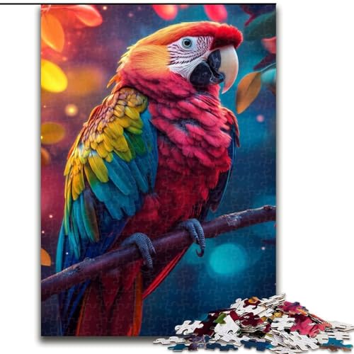 Puzzle für Erwachsene, 1000 Teile, Tierpapagei, geeignet für Kinder ab 14 Jahren, Lernspiele für Zuhause, DIY-Spielzeug, Kunstwerk, Geschenk (Größe 50x75cm) von MLADSOEHK