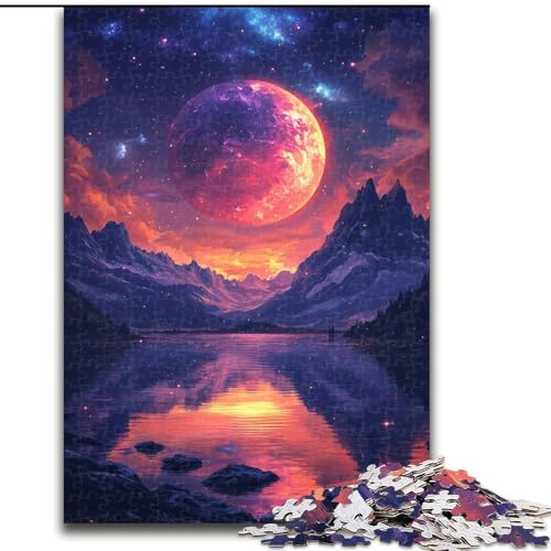 Puzzle für Erwachsene, 1000 Teile, Universum, Planet, Spielzeug, Lernspiele, Stressabbau, einzigartige Heimdekoration und Geschenke (Größe 50x75cm) von MLADSOEHK