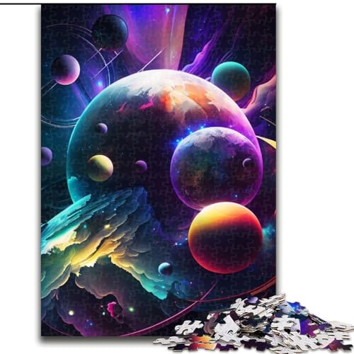 Puzzle für Erwachsene, 1000 Teile, Universum und Planet, aus Holz, für Teenager und Familienspaß – DIY-Denkspiel, Geschenk, 50x75cm, für interaktives Familienspiel Puzzle für Erwachsene, 1000 Teile, Universum und Planet, aus Holz, für Teenager und Familienspaß – DIY-Denkspiel, Geschenk, 50x75cm, für interaktives Familienspiel von MLADSOEHK