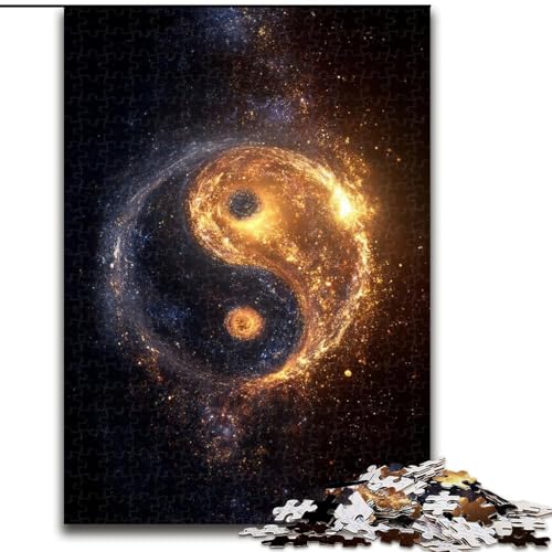 Puzzle für Erwachsene, 1000 Teile, Yin und Yang, Lernspiele, Heimdekoration, ganze Familie (Größe 26x38cm) von MLADSOEHK