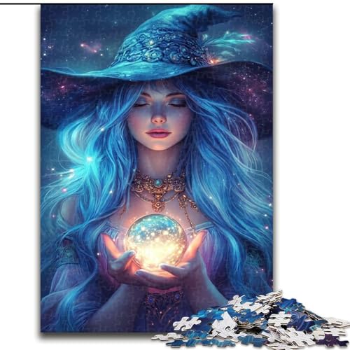 Puzzle für Erwachsene, 1000 Teile, Zauberin, für Kinder ab 14 Jahren, Heimdekoration als Geschenk für die ganze Familie und Freunde (Größe 26x38cm) von MLADSOEHK