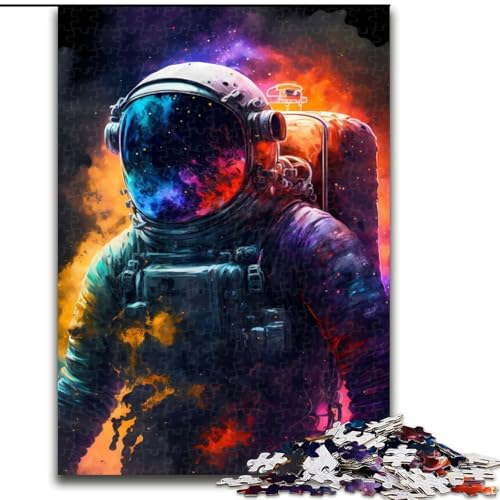 Puzzle für Erwachsene, 1000 Teile, bunter Astronaut, Lernspiele, Heimdekoration, ganze Familie (Größe 50x75cm) von MLADSOEHK