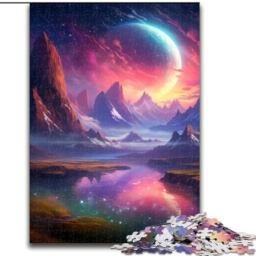 Puzzle für Erwachsene, 1000 Teile, bunter Planet aus Holz, Kinder ab 14 Jahren, 50x75cm, Lernspielzeug für Teenager, Dekoration für Zuhause und das Büro Puzzle für Erwachsene, 1000 Teile, bunter Planet aus Holz, Kinder ab 14 Jahren, 50x75cm, Lernspielzeug für Teenager, Dekoration für Zuhause und das Büro von MLADSOEHK