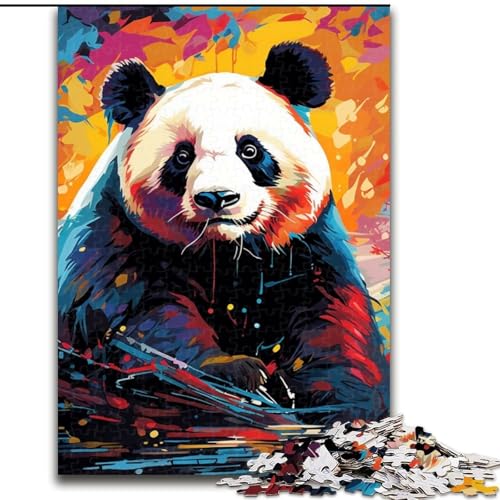 Puzzle für Erwachsene, 1000 Teile, bunter Tierpanda aus Holz, Kinder ab 14 Jahren, 50x75cm, Lernspielzeug für Teenager, Dekoration für Zuhause und das Büro Puzzle für Erwachsene, 1000 Teile, bunter Tierpanda aus Holz, Kinder ab 14 Jahren, 50x75cm, Lernspielzeug für Teenager, Dekoration für Zuhause und das Büro von MLADSOEHK