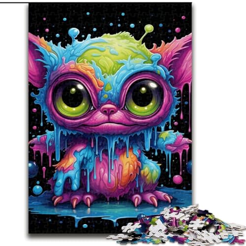 Puzzle für Erwachsene, 1000 Teile, buntes Kunstmonster aus Holz, Kinder ab 14 Jahren, 50x75cm, Lernspielzeug für Teenager, Dekoration für Zuhause und das Büro Puzzle für Erwachsene, 1000 Teile, buntes Kunstmonster aus Holz, Kinder ab 14 Jahren, 50x75cm, Lernspielzeug für Teenager, Dekoration für Zuhause und das Büro von MLADSOEHK