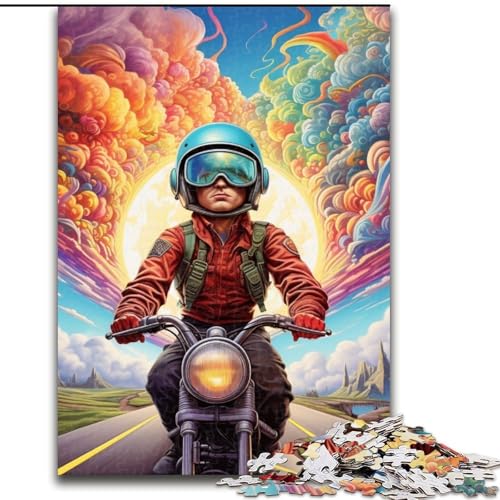 Puzzle für Erwachsene, 1000 Teile, farbenfrohes Kunst-Motorrad aus Holz, Kinder ab 14 Jahren, 50x75cm, Lernspielzeug für Teenager, Dekoration für Zuhause und das Büro Puzzle für Erwachsene, 1000 Teile, farbenfrohes Kunst-Motorrad aus Holz, Kinder ab 14 Jahren, 50x75cm, Lernspielzeug für Teenager, Dekoration für Zuhause und das Büro von MLADSOEHK