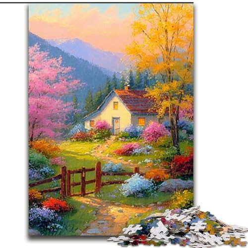 Puzzle für Erwachsene, 1000 Teile, japanischer Stil, Spielzeug, Lernspiele, Stressabbau, einzigartige Heimdekoration und Geschenke (Größe 26x38cm) von MLADSOEHK