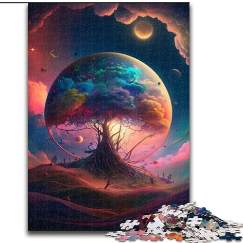 Puzzle für Erwachsene, 1000 Teile, kosmische Landschaft, aus Holz, Kinder ab 14 Jahren, 50x75cm, Kunstwerk-Dekor, Intelligenzspielzeug für Indoor-Spiele mit der Familie Puzzle für Erwachsene, 1000 Teile, kosmische Landschaft, aus Holz, Kinder ab 14 Jahren, 50x75cm, Kunstwerk-Dekor, Intelligenzspielzeug für Indoor-Spiele mit der Familie von MLADSOEHK