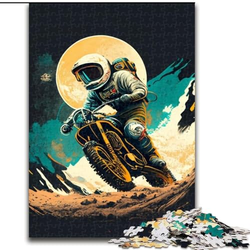 Puzzle für Erwachsene, 1000 Teile, lustiges Astronauten-im-Weltraum-Puzzle, pädagogisches Denkspiel, künstlerische Heim- und Bürodekoration, ab 14 Jahren (Größe: 26x38cm) von MLADSOEHK