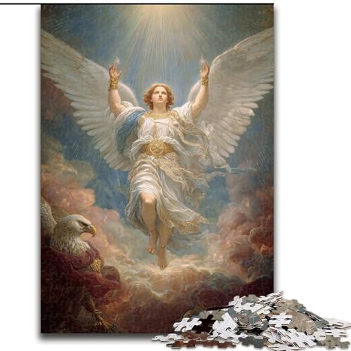 Puzzle für Erwachsene, 1000 Teile, schwierig, der Erzengel Gabriel, Stressabbau, schwierige Herausforderung, Wichtelgeschenke für Kinder ab 14 Jahren (Größe 26x38cm) von MLADSOEHK