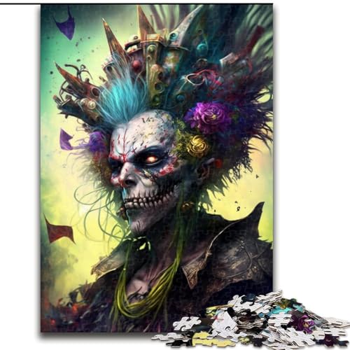 Puzzle für Erwachsene, 1000 Teile, schwierige Skelettkunst, Stressabbau, schwierige Herausforderung, Wichtelgeschenke für Kinder ab 14 Jahren (Größe 50x75cm) von MLADSOEHK