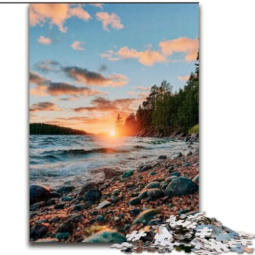 Puzzle für Erwachsene, 1000 Teile, wunderschöne Berge und Seen, Lernspiele, Heimdekoration, ganze Familie (Größe 26x38cm) von MLADSOEHK
