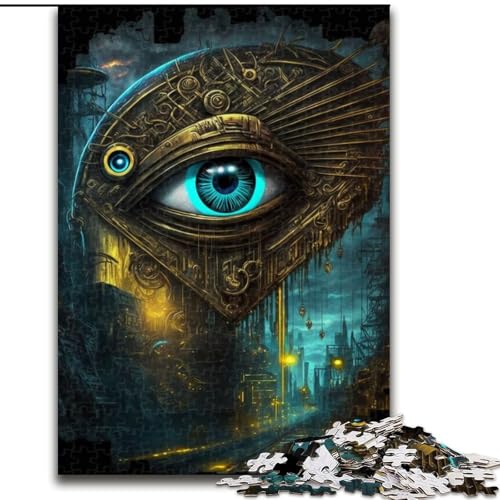 Puzzle für Erwachsene, 1000 Teile „Die Kunst des Auges“, pädagogisches Denkspiel, künstlerische Heim- und Bürodekoration, ab 14 Jahren (Größe: 26x38cm) von MLADSOEHK