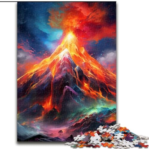 Puzzle für Erwachsene, 1000 Vulkanausbrüche, aus Holz, perfekte DIY-Kunstdekoration oder Geburtstagsgeschenk, 50x75cm, für Teenager und Familienspaß Puzzle für Erwachsene, 1000 Vulkanausbrüche, aus Holz, perfekte DIY-Kunstdekoration oder Geburtstagsgeschenk, 50x75cm, für Teenager und Familienspaß von MLADSOEHK
